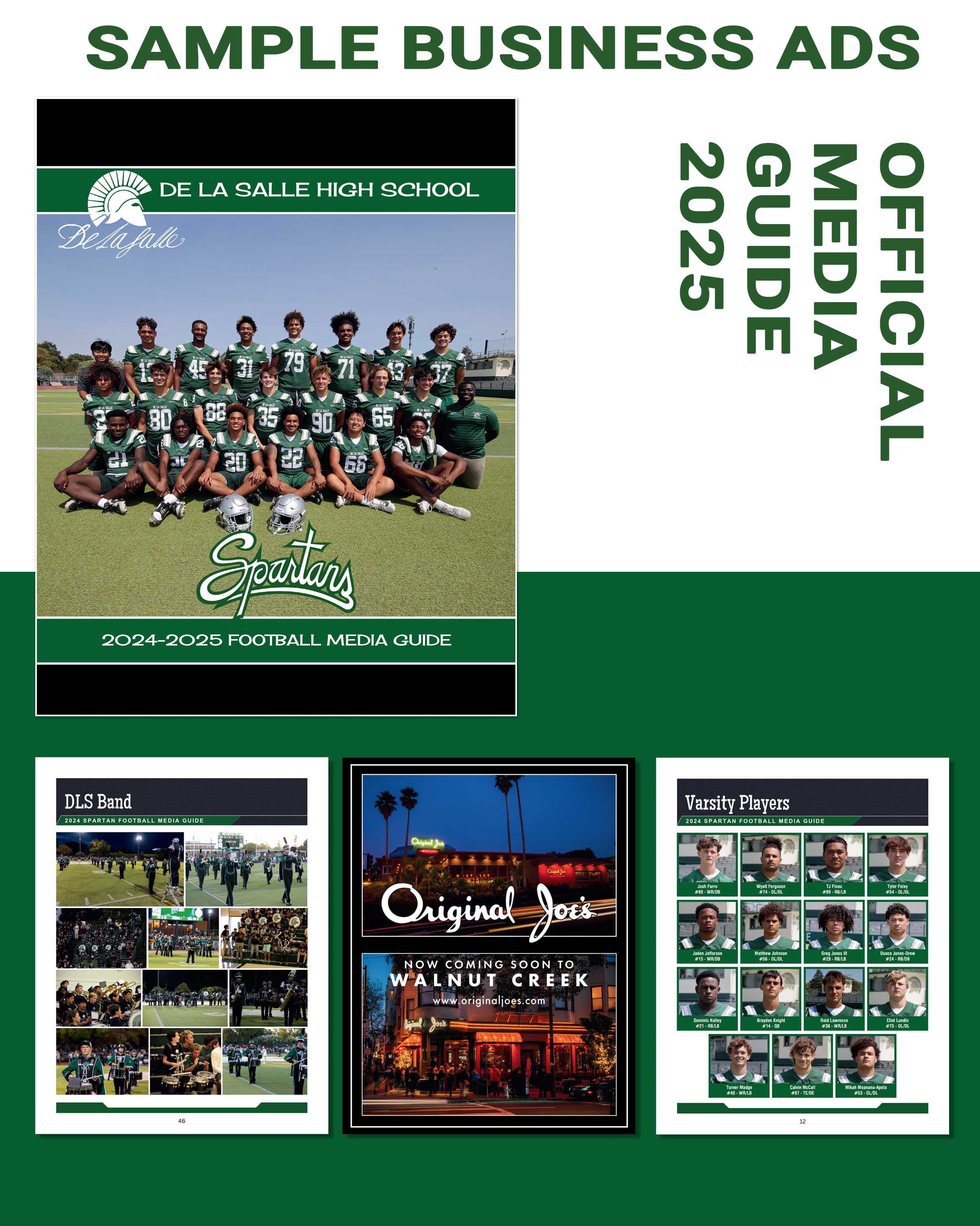  Sponsor De La Salle High School and Feature Your Business 