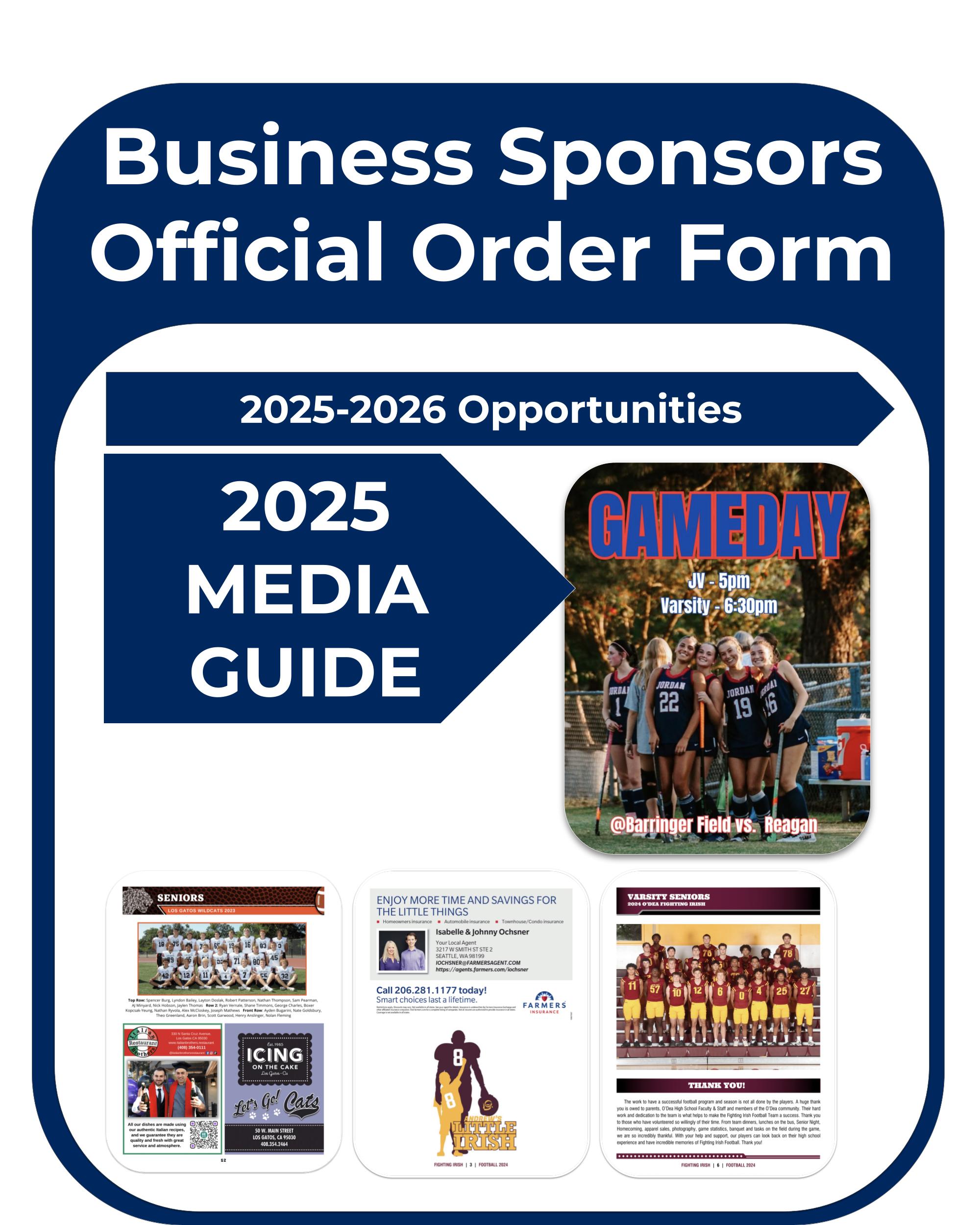 Sponsor Jordan High School and Feature Your Business
